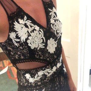 Beautiful wide leg lace jumpsuit